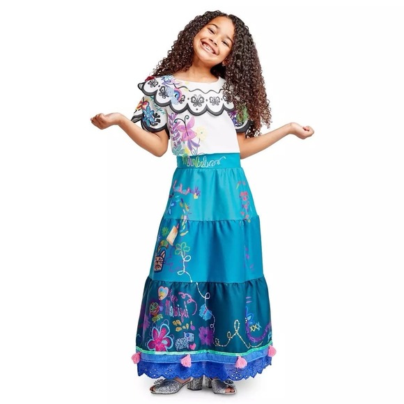 Disney Other - Disney Store Encanto Mirabel Deluxe Costume Dress Girls Size 9/10